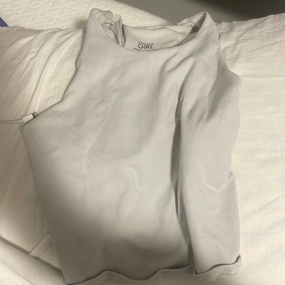 athleta sports bra white